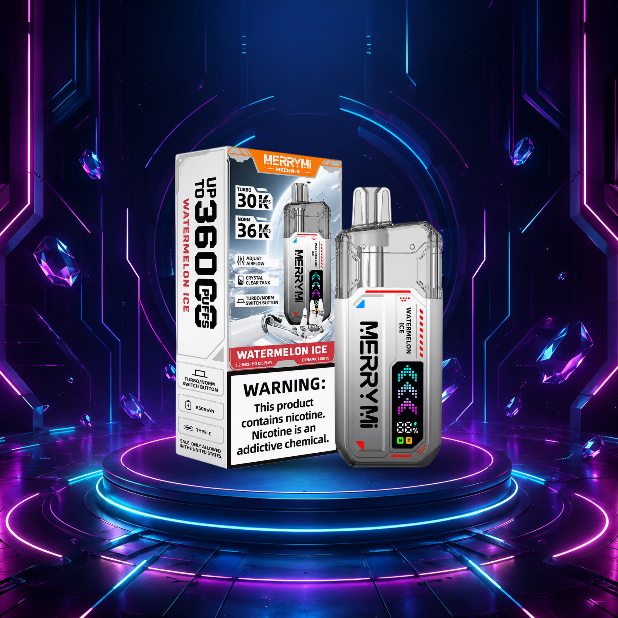 MerryMi Mecha X 36K Watermelon Ice 36000 Züge